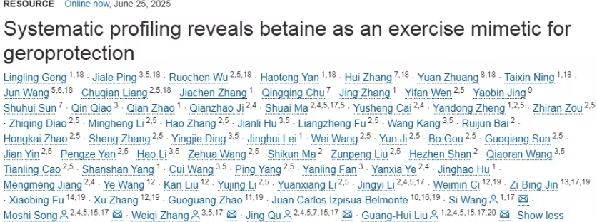 甜菜碱：模拟运动效果，延缓衰老的新发现