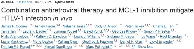 新研究揭示预防HTLV-1病毒感染的突破性方法，有望开发首个针对性疗法